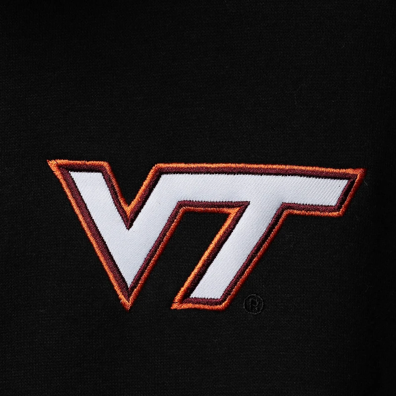 Men's Colosseum Black Virginia Tech Hokies Tortugas Logo Quarter-Zip Jacket