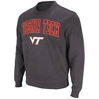 Sweat-shirt colosseum anthracite Virginia Tech Hokies Arch & Logo pour homme