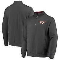 Men's Colosseum Charcoal Virginia Tech Hokies Tortugas Logo Quarter-Zip Jacket