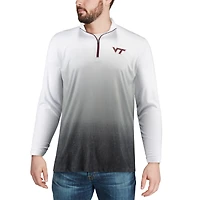 Men's Colosseum Gray Virginia Tech Hokies Magic Team Logo Quarter-Zip Jacket
