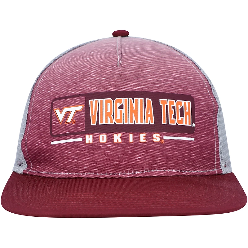 Casquette Snapback Virginia Tech Hokies Colosseum marron/gris pour homme