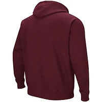 Men's Colosseum Maroon Virginia Tech Hokies Big & Tall Arch Logo 2.0 Pullover Hoodie