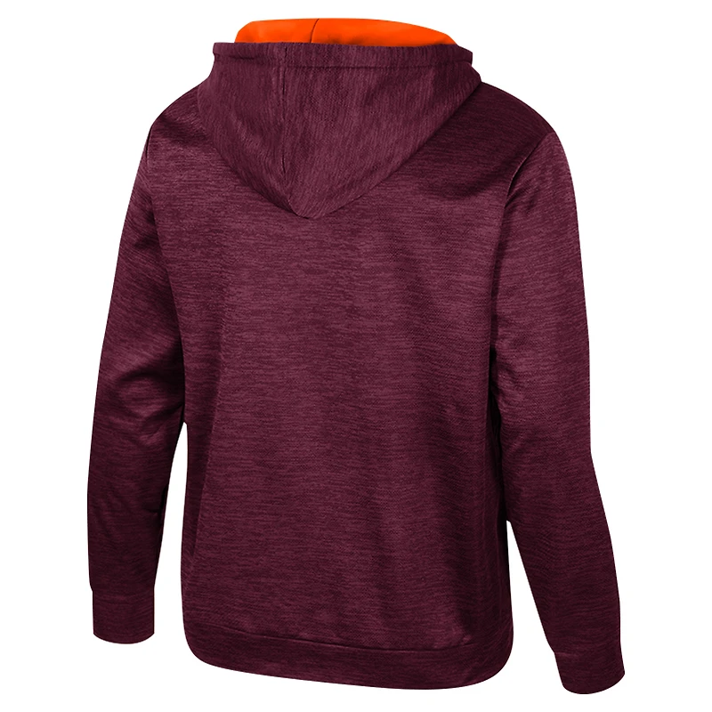 Sweat à capuche demi-zip Cypher pour homme Colosseum Maroon Virginia Tech Hokies