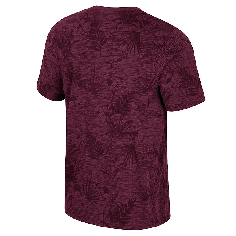 Men's Colosseum Maroon Virginia Tech Hokies Floral Printed T-Shirt