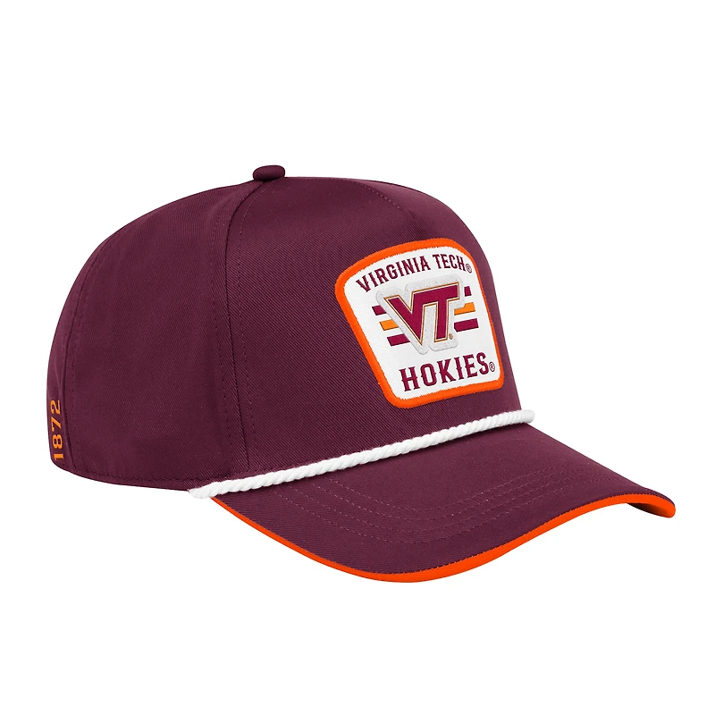 Men's Colosseum Maroon Virginia Tech Hokies Hits the Road Podium Adjustable Hat