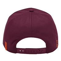 Casquette ajustable Colosseum Maroon Virginia Tech Hokies Hits the Road Podium pour homme