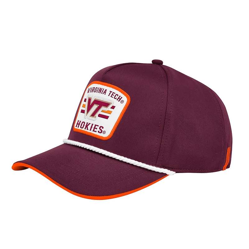 Casquette ajustable Colosseum Maroon Virginia Tech Hokies Hits the Road Podium pour homme