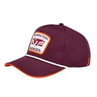 Casquette ajustable Colosseum Maroon Virginia Tech Hokies Hits the Road Podium pour homme