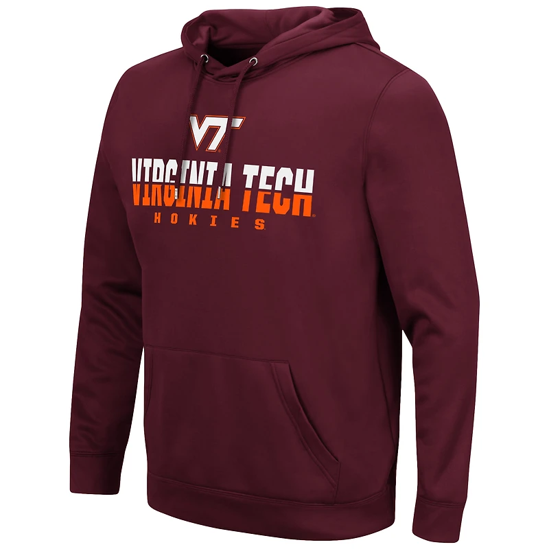 Sweat à capuche Colosseum Virginia Tech Hokies Lantern marron pour homme
