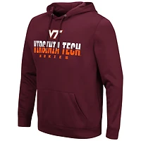 Sweat à capuche Colosseum Virginia Tech Hokies Lantern marron pour homme