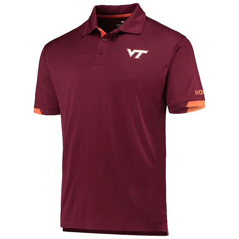 Polo léger Colosseum Virginia Tech Hokies Santry pour homme