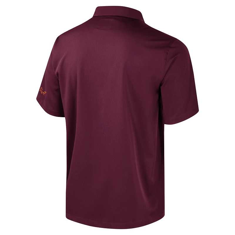 Chemise boutonnée de bowling Virginia Tech Hokies Strike pour homme, bordeaux Colosseum
