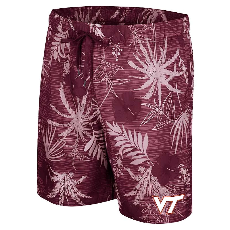 Men's Colosseum Maroon Virginia Tech Hokies What Else is New Swim Shorts