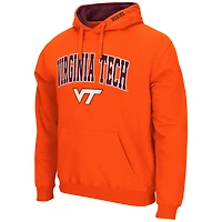 Men's Colosseum Orange Virginia Tech Hokies Arch & Logo 3.0 Pullover Hoodie
