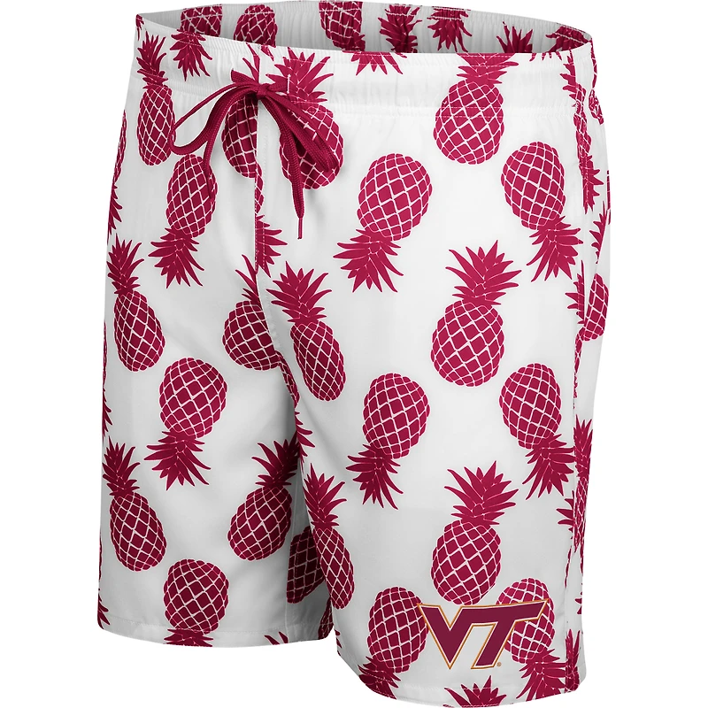 SHORT DE BAIN CO3 VATECH BLANC MARO HOMME ANANAS (BLANC/COULEUR LIMITÉE L'ÉQUIPE) SWMMEN