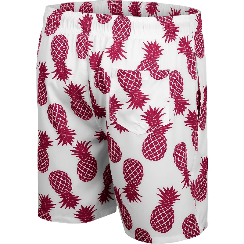 SHORT DE BAIN CO3 VATECH BLANC MARO HOMME ANANAS (BLANC/COULEUR LIMITÉE L'ÉQUIPE) SWMMEN