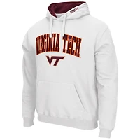 Chandail à capuchon Colosseum White Virginia Tech Hokies Arch & Logo 3.0 pour hommes