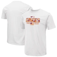 T-shirt blanc effet militaire Colosseum pour homme, Virginia Tech Hokies OHT