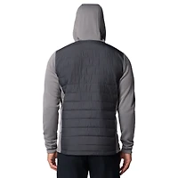 Veste à capuche hybride entièrement zippée Columbia Virginia Tech Hokies Out-Shield pour homme, gris