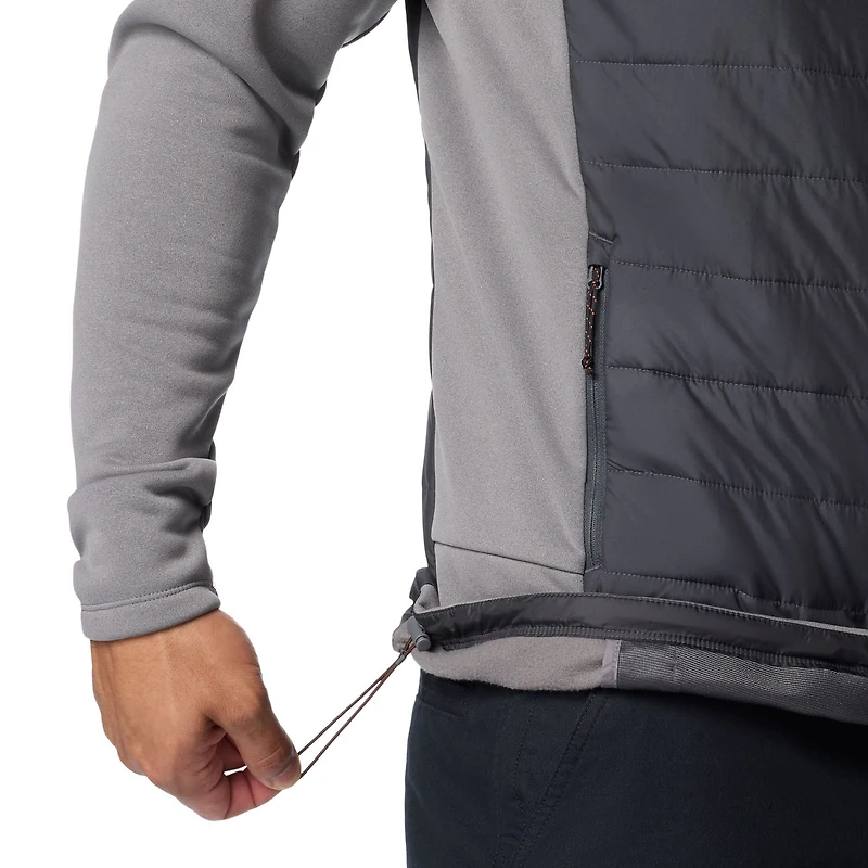 Veste à capuche hybride entièrement zippée Columbia Virginia Tech Hokies Out-Shield pour homme, gris