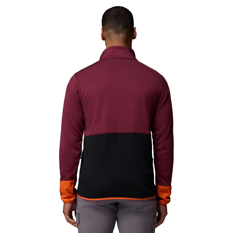 Men's Columbia Maroon/Black Virginia Tech Hokies Hike Omni-Wick Half-Zip Pullover