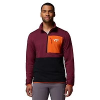 Men's Columbia Maroon/Black Virginia Tech Hokies Hike Omni-Wick Half-Zip Pullover