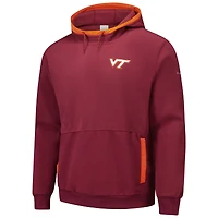 Men's  Columbia Maroon Virginia Tech Hokies Flanker Fleece Pullover Hoodie