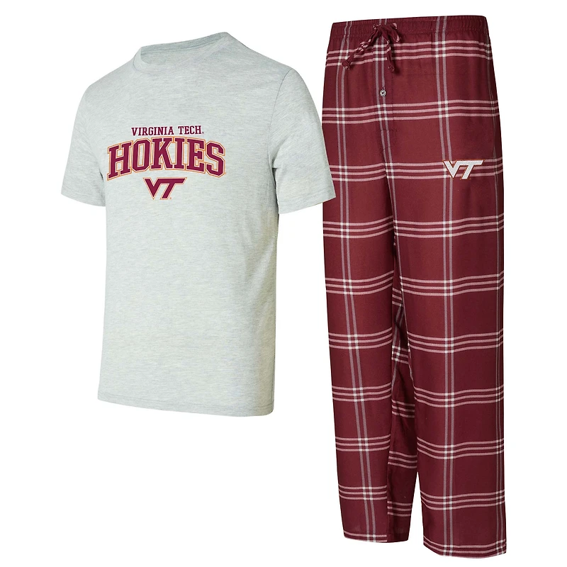 Men's Concepts Sport Virginia Tech Hokies Top & Pants Sleep Set