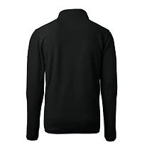 Haut zippé quart de tour en polaire écologique Sherpa Vault Cascade des Virginia Tech Hokies pour homme, couleur noire, Cutter & Buck, grandes tailles