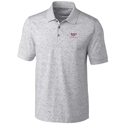 Polo Advantage Space Dye gris pour homme, coupeur et buck, Virginia Tech Hokies, grandes tailles