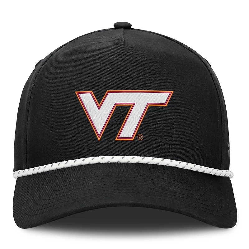 Men's Fanatics Black Virginia Tech Hokies Undertone Rope Adjustable Hat
