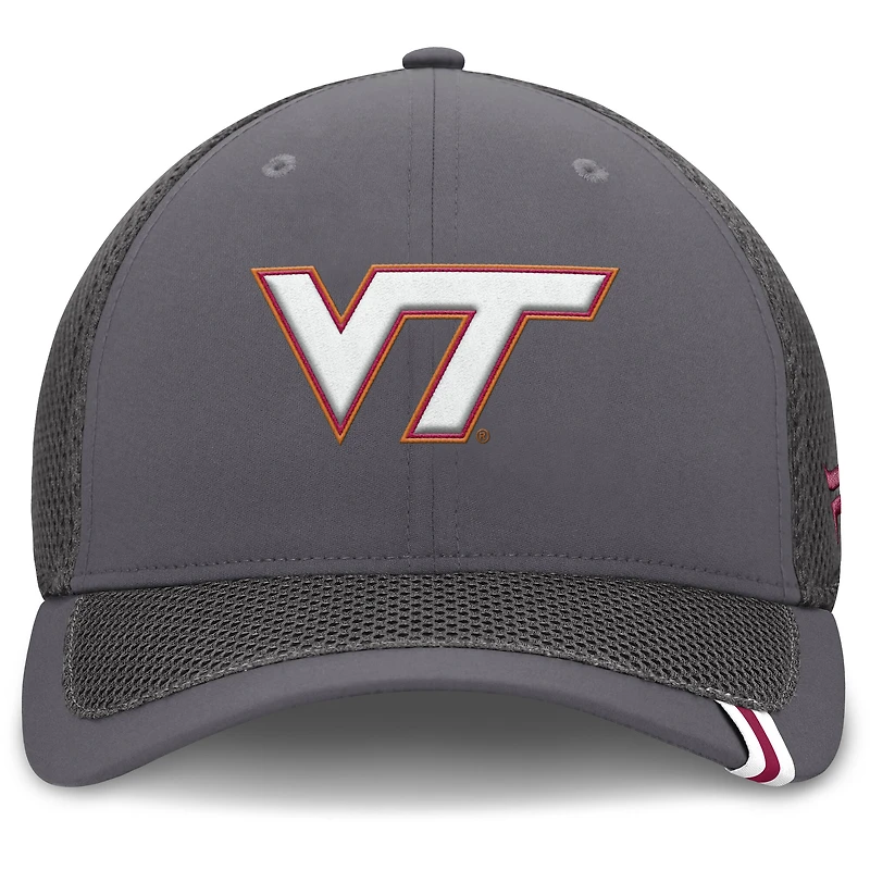 Men's Fanatics Gray Virginia Tech Hokies Clincher Flex Hat