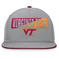Men's Fanatics Gray Virginia Tech Hokies Duo Snapback Hat