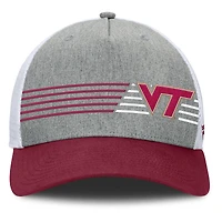 Men's Fanatics Heather Gray/Maroon Virginia Tech Hokies Profile Trucker Adjustable Hat