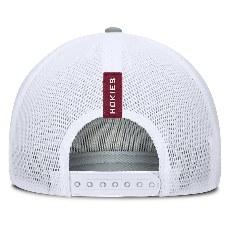Men's Fanatics Heather Gray/Maroon Virginia Tech Hokies Profile Trucker Adjustable Hat