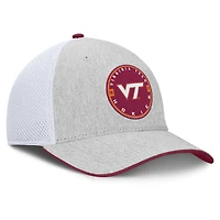 Casquette Trigger Flex gris chiné pour homme des Virginia Tech Hokies