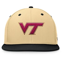 Men's Fanatics Khaki/Black Virginia Tech Hokies Balance Fitted Hat