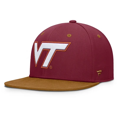 Casquette ajustée NoBo marron/marron pour homme des Virginia Tech Hokies