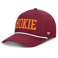 Men's Fanatics  Maroon Virginia Tech Hokies Foul Ball Rope Adjustable Hat