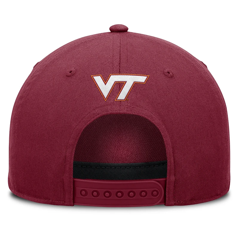 Men's Fanatics Maroon Virginia Tech Hokies Foul Ball Rope Adjustable Hat