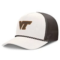 Casquette ajustable Fanatics Natural Virginia Tech Hokies Bronco Trucker pour homme