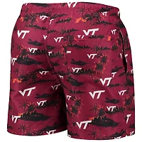 Maillot de bain Hokies Island Palm FOCO marron Virginia Tech pour homme
