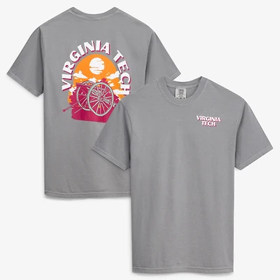 T-shirt gris pour homme Virginia Tech Hokies Comfort Colors Team Statue
