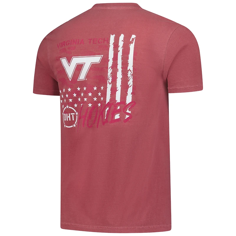 T-shirt camouflage marron Virginia Tech Hokies OHT pour homme