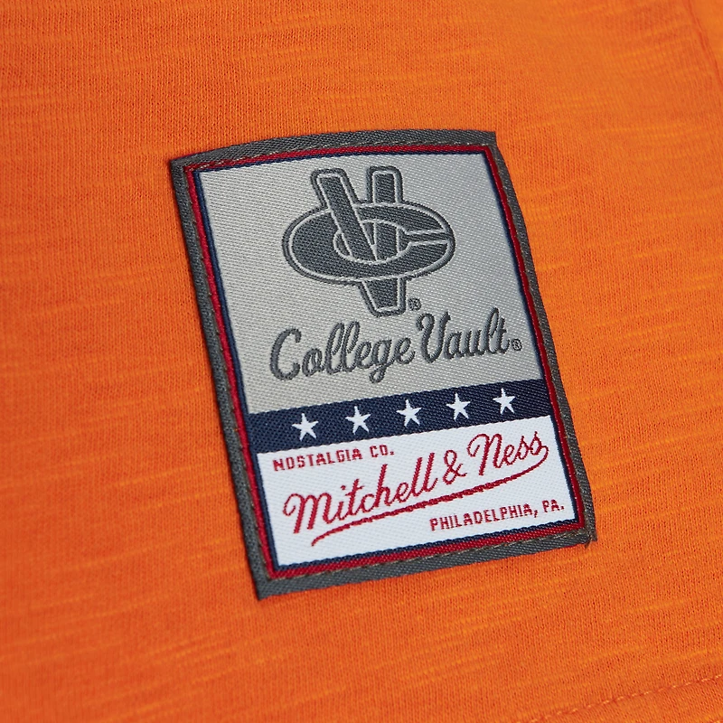 T-shirt orange à manches longues Mitchell & Ness Virginia Tech Hokies Legendary Slub Raglan pour hommes