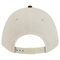 Men's New Era Maroon/Cream Virginia Tech Hokies Arch Two-Tone Corduroy 9FORTY A-Frame Adjustable Hat
