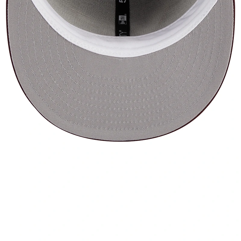 Casquette ajustée 59FIFTY Virginia Tech Hokies de New Era pour homme, bordeaux