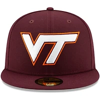 Casquette ajustée New Era Virginia Tech Hokies Basic 59FIFTY Team pour hommes