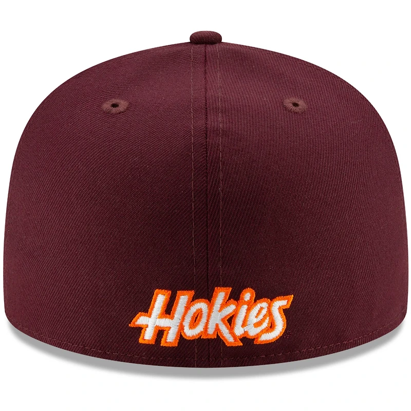 Casquette ajustée New Era Virginia Tech Hokies Basic 59FIFTY Team pour hommes