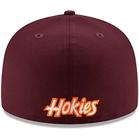 Casquette ajustée New Era Virginia Tech Hokies Basic 59FIFTY Team pour hommes